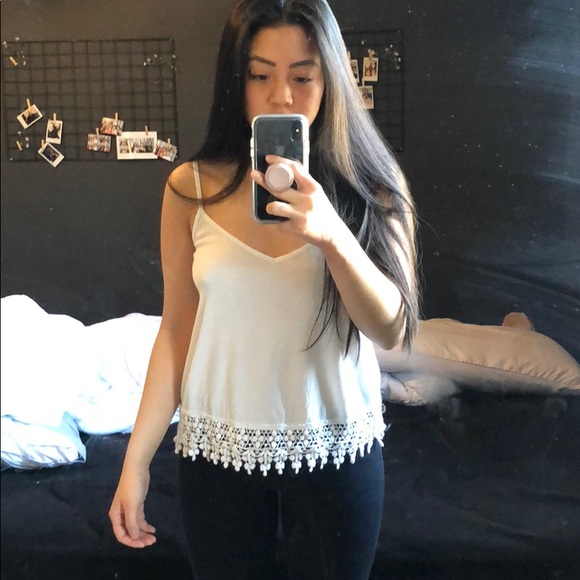 White lace cami top - Picture 1 of 5